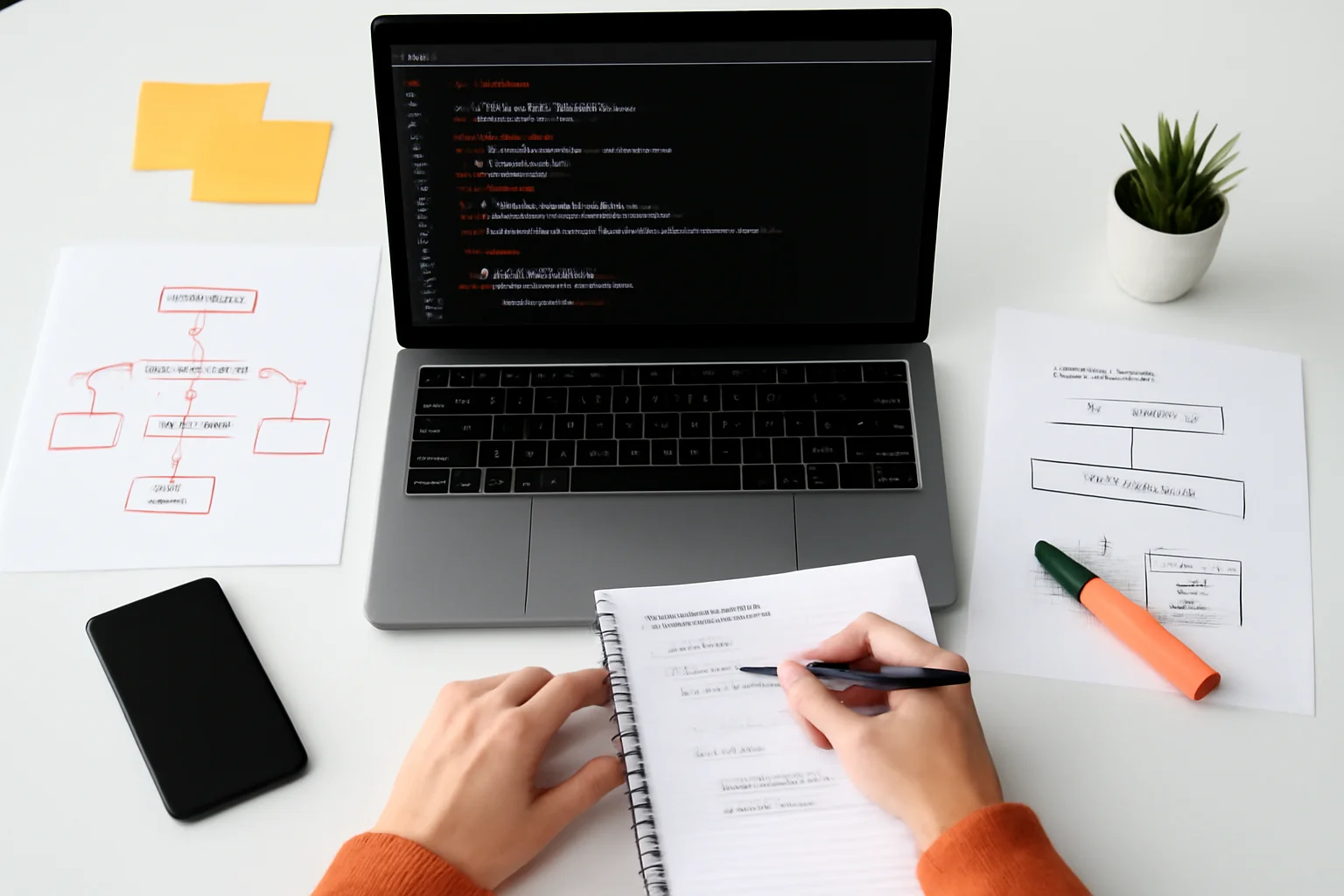 Процесс создания образовательных материалов по программированию, размер 800x600